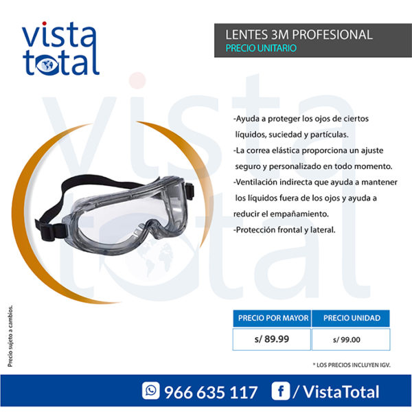 Lentes 3M Profesional